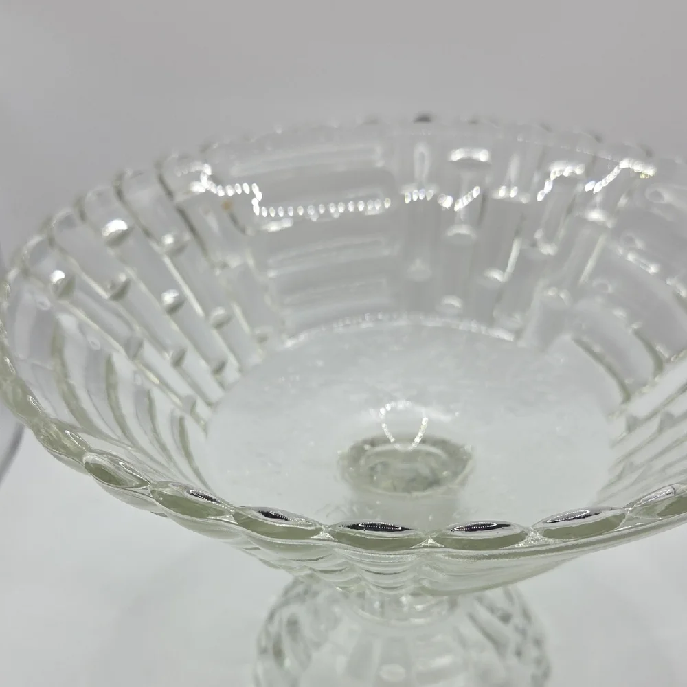 Jeannette Glass Compote Bowl. Vintage